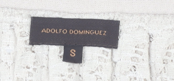 Adolfo Dominguez Women's Beige Cardigan S