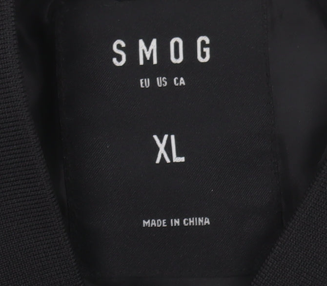 SMOG Men's Black XL Basic Quilted Jacket