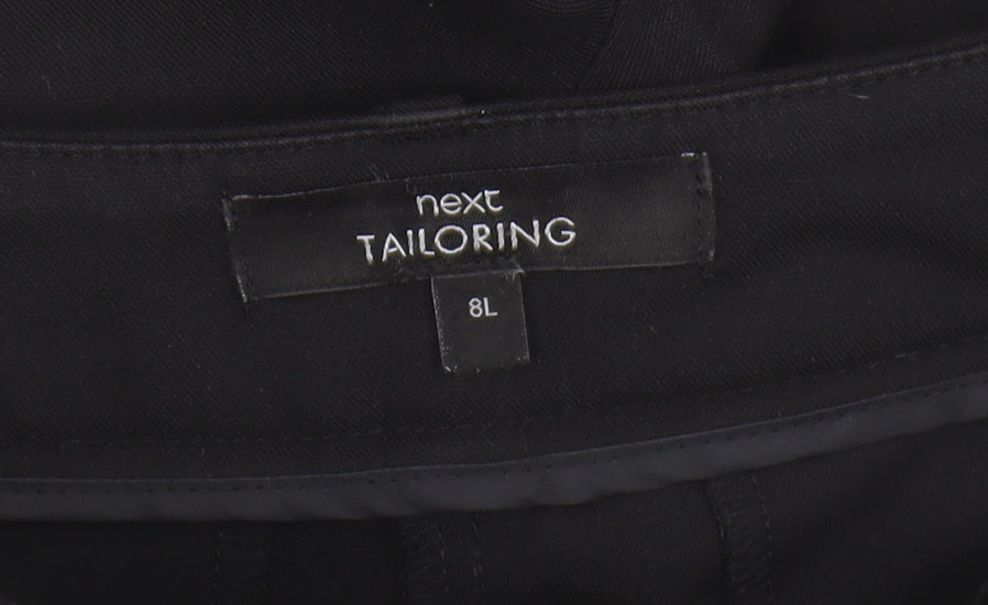 Next Women's Black Straight-Leg Trousers Size 8
