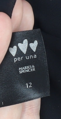 Marks & Spencer Black Camisole Blouse Size 12