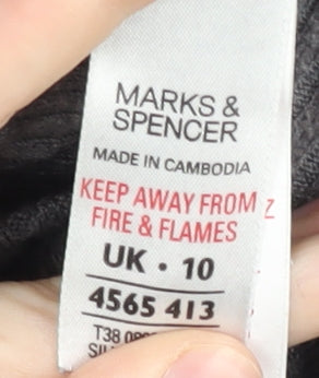 Marks & Spencer Grey Women's Open Front Cardigan Size 10