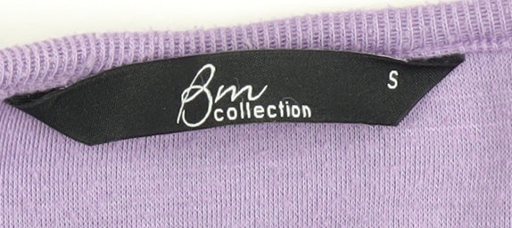 Bonmarché Women Purple Embroidered Jumper S