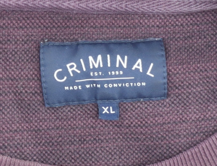 Criminal Men's XL Pullover Sweatshirt