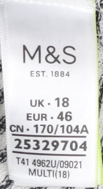 Marks & Spencer Women's Striped T-Shirt, Size 18