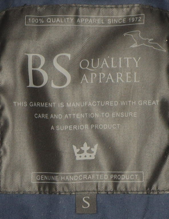 BS Quality Apparel Men's Blue Quilted Jacket, Size S