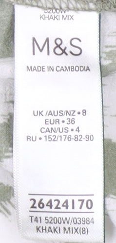 Marks & Spencer Women's Green Blouse UK 8