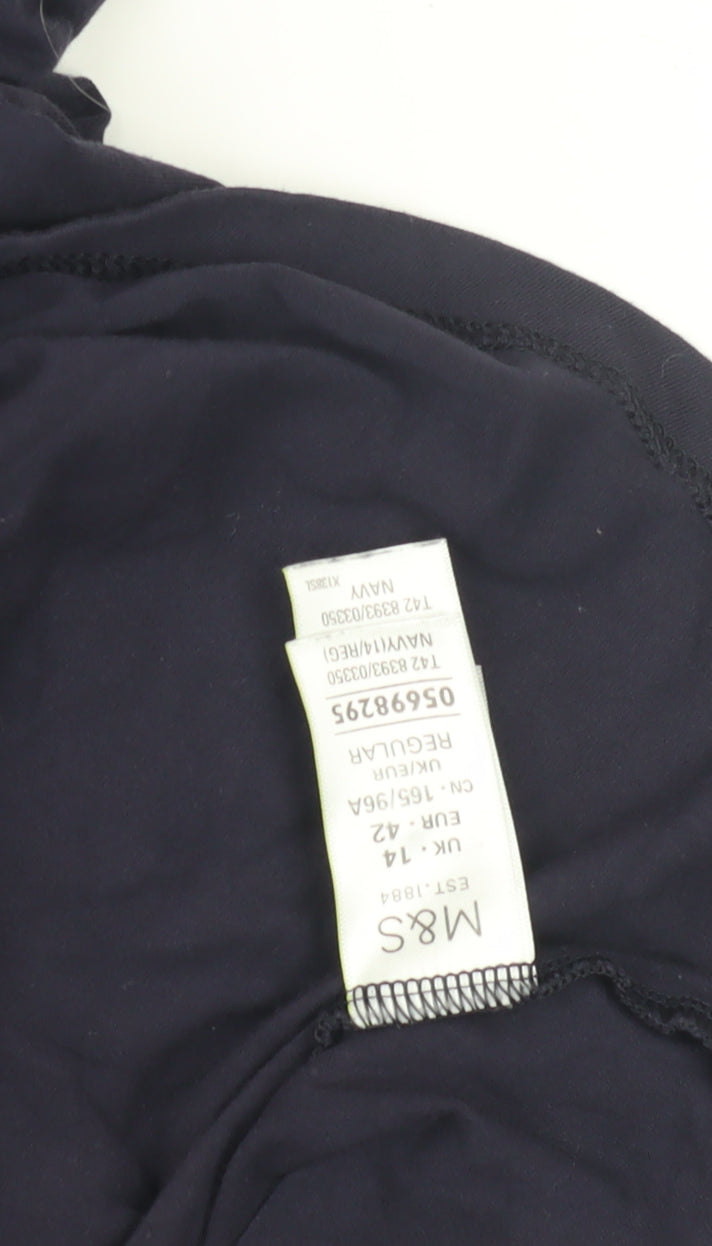 Marks & Spencer Women Navy 3/4 Sleeve Dress