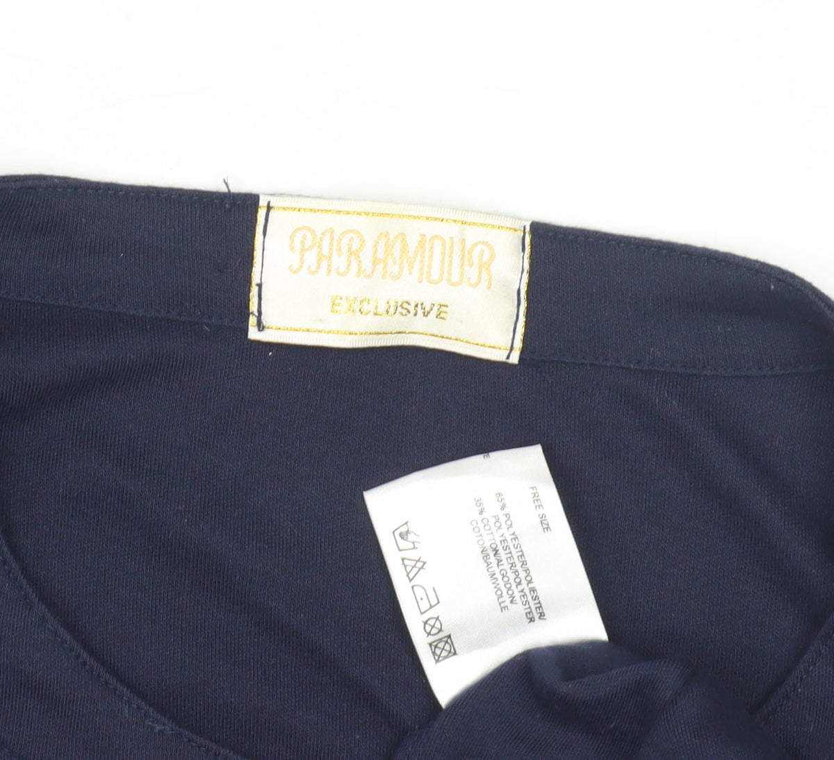 Paramour Women's Blue Studded T-Shirt One Size