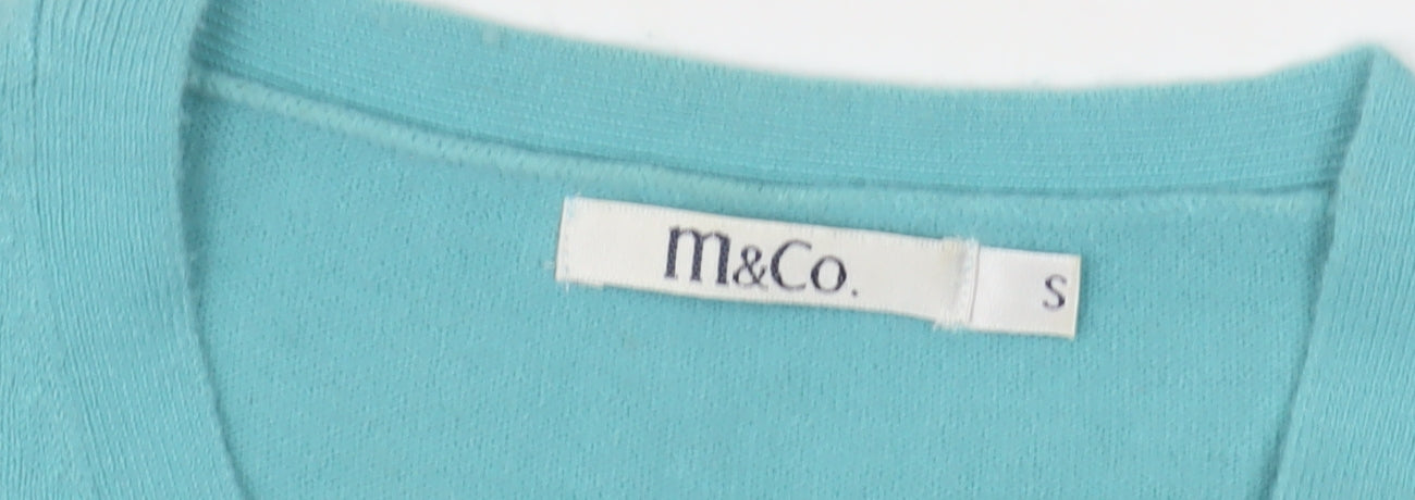 M&Co Women's Blue Pullover Jumper, Size S