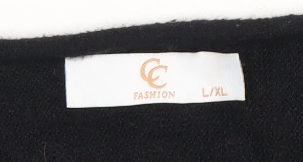 Country Casuals Women's Black Jumper L Long Sleeve Viscose Blend