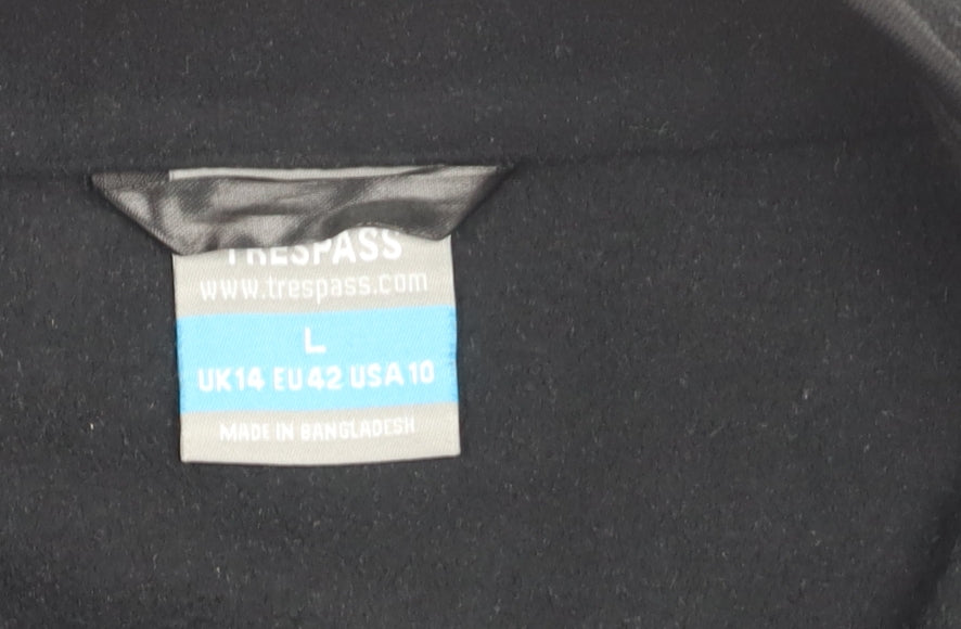 Trespass Black Fleece Jacket Unisex L