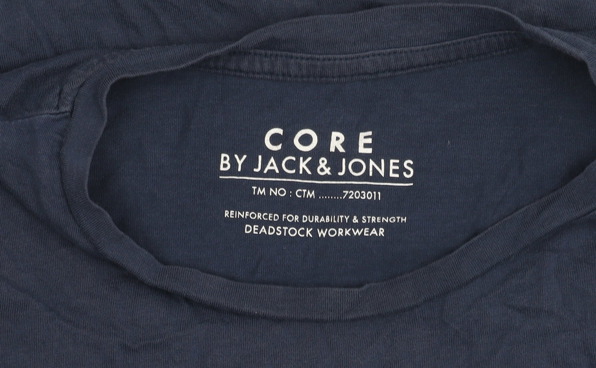 Jack & Jones Men's Blue Graphic Print T-Shirt M
