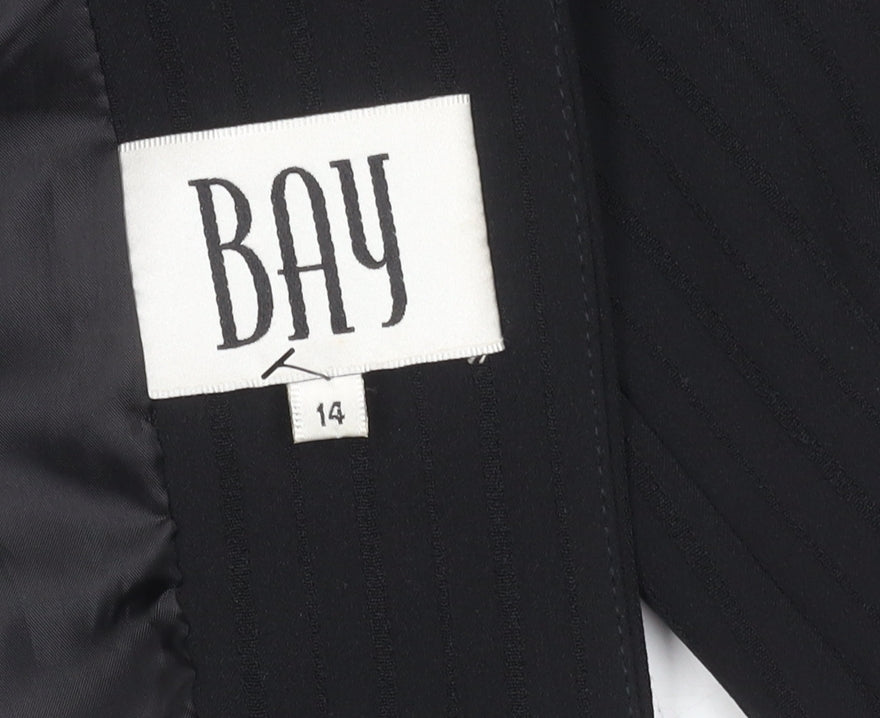 Bay Women’s Black Size 14 Pinstripe Blazer with Lining
