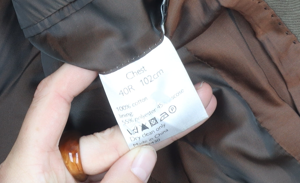John Lewis Men's Brown 40R Blazer - Classic Style
