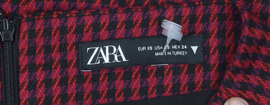 Zara Women's Multicoloured Herringbone Skirt - XS