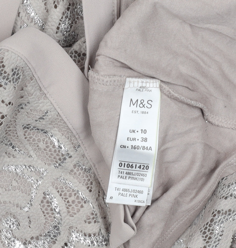 Marks & Spencer Women's Pink Blouse UK 10