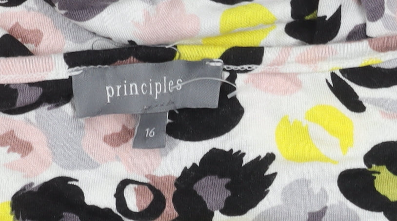 Principles Women's Multicoloured Floral Top, Size 16