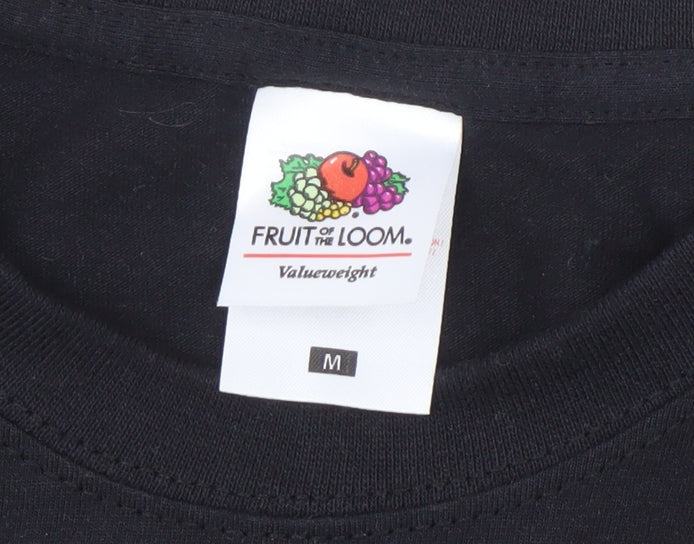 Fruit of the Loom Men's Black M Graphic T-Shirt