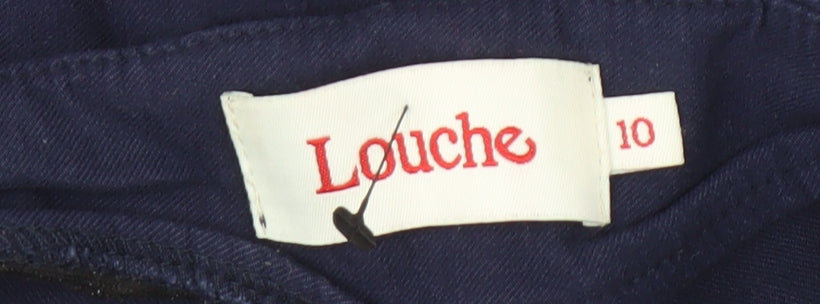 Louche Women's Blue Skinny Trousers - Size 10