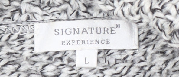 Signature Experience Women's Grey Cardigan L