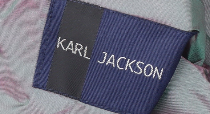 Karl Jackson Men's Grey Blazer, 42 Chest, Regular Fit