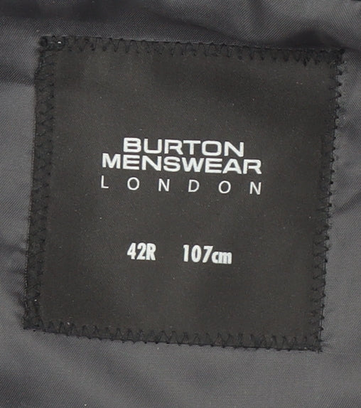Burton Menswear Blue Blazer, Men's, Size 42R