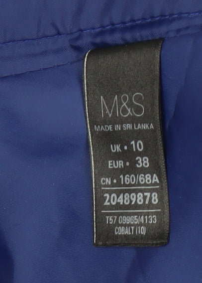 Marks & Spencer Women's Blue Pencil Skirt Size 10