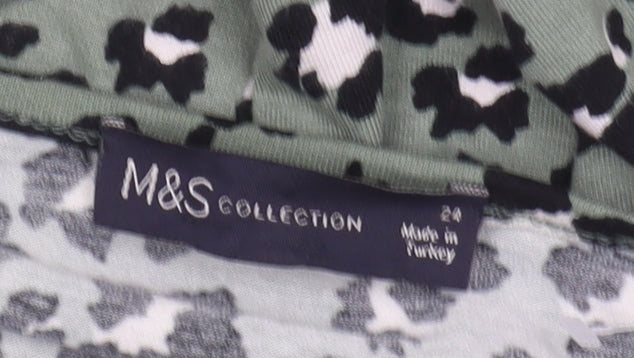 Marks & Spencer Women’s Green Animal Print Wrap Dress