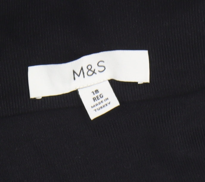 Marks & Spencer Women's Black Off-Shoulder Dress