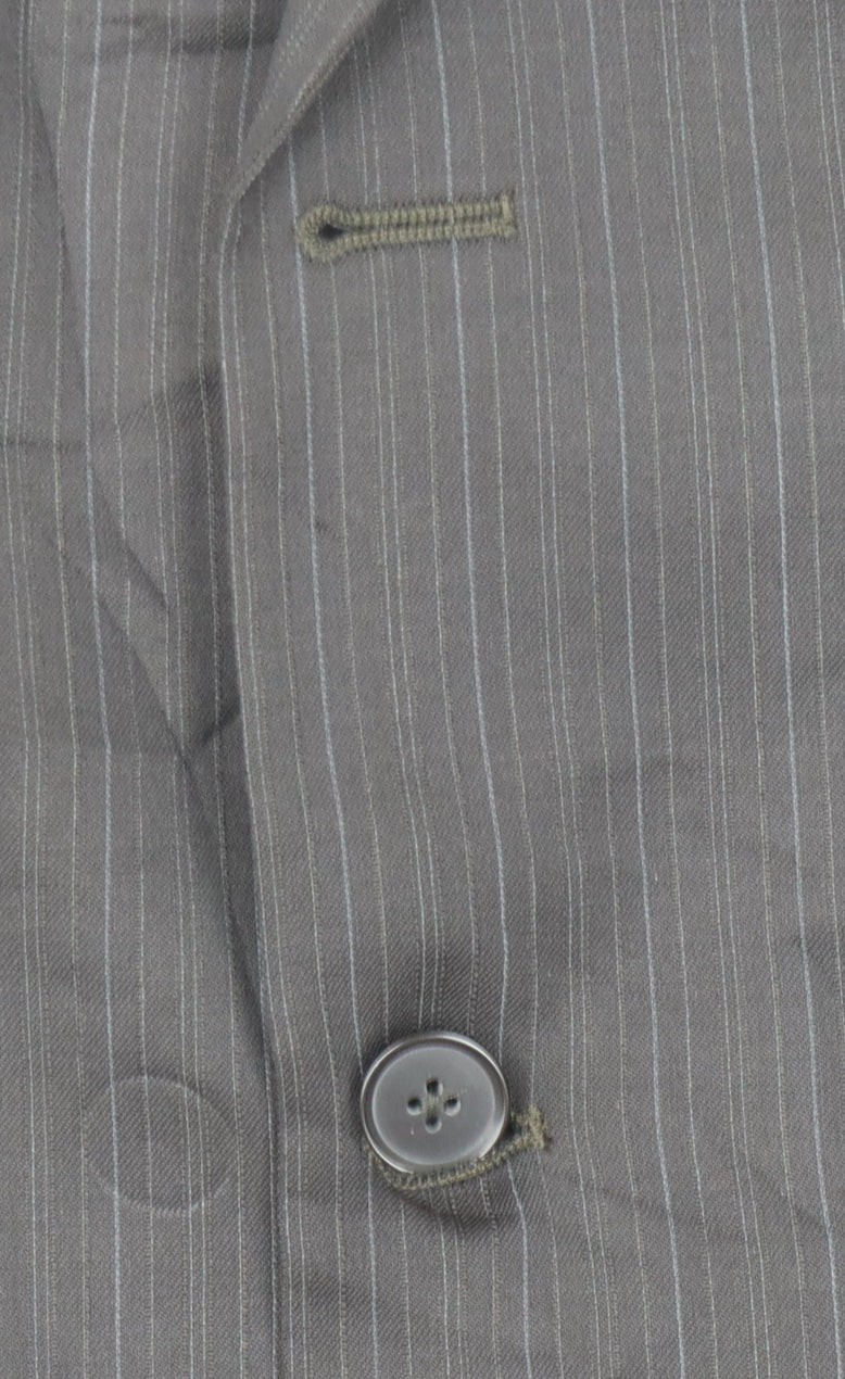 Next Men's Grey Striped Suit Jacket 42R Regular