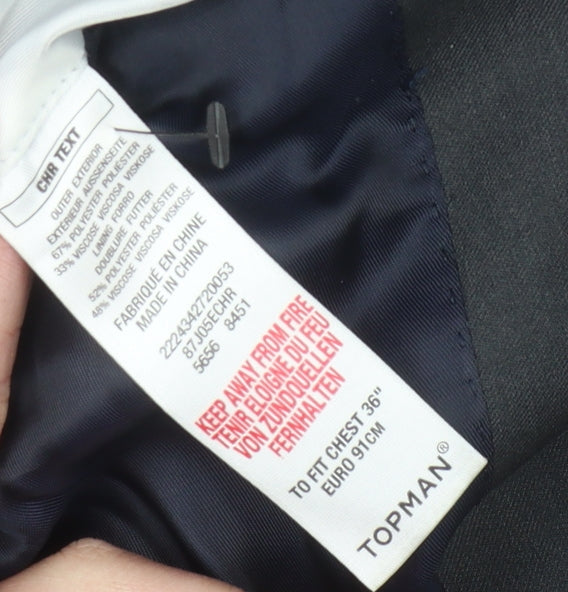 Topman Men's Grey Blazer, 36R Formal, Excellent Condition