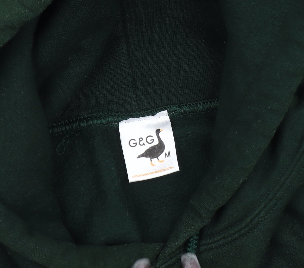 G&G Men's Green Pullover Hoodie Medium