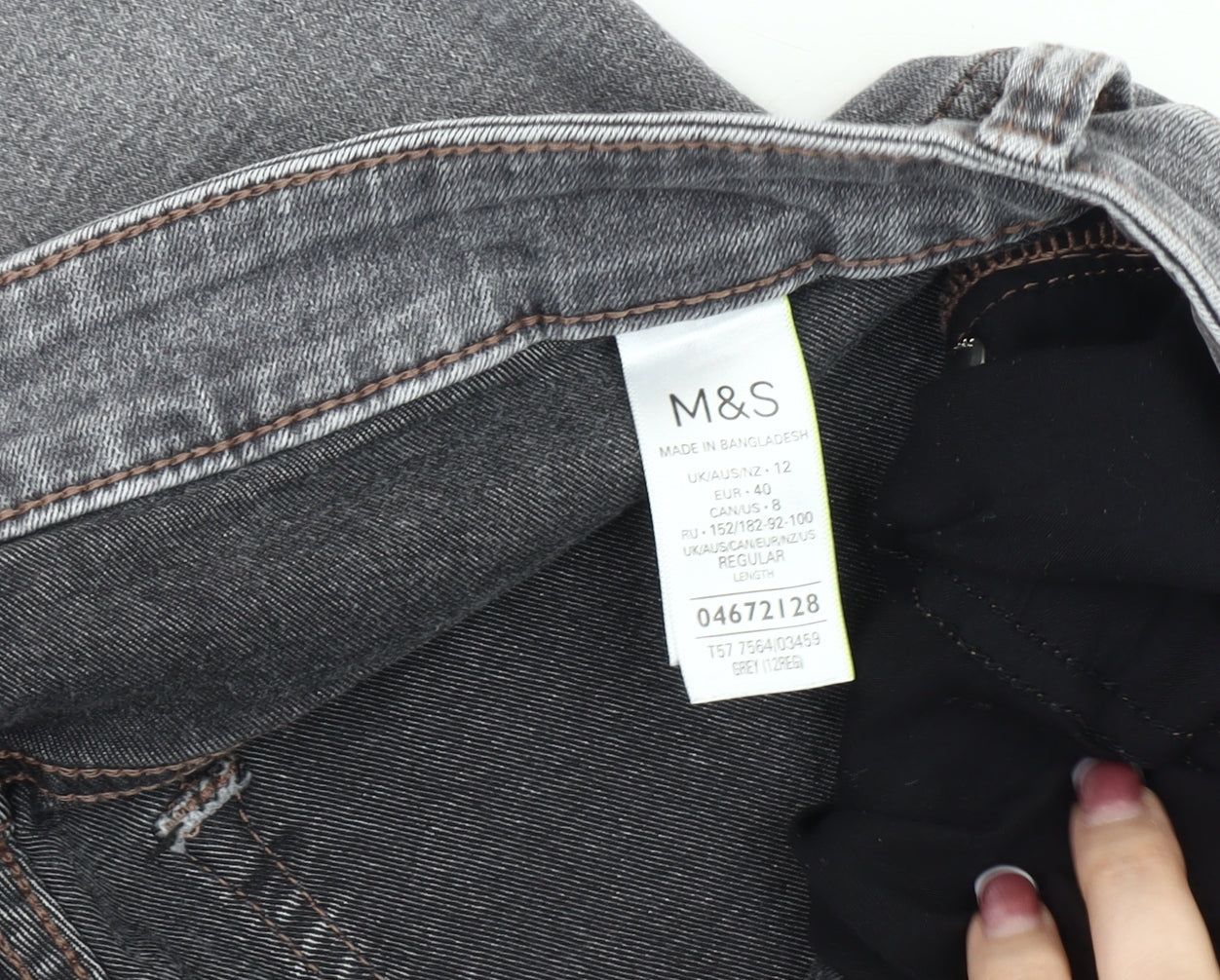Marks & Spencer Grey Skinny Jeans Size 12 for Women