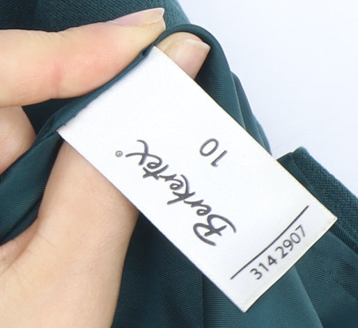 Berkertex Women's Green Zip Up Jacket Size 10