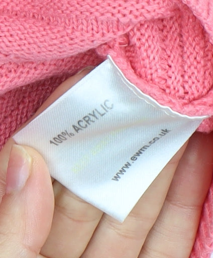 Isle Women's Pink Collared Jumper Size M