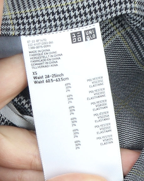 Uniqlo Women's Check Pencil Skirt XS Multicoloured