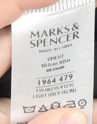 Marks & Spencer Men's Grey Blazer 42R Chest