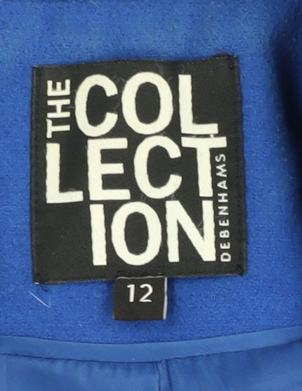 The Collection Blue Women's Belted Coat Size 12