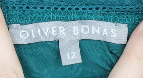Oliver Bonas Green Blouse - Women's Size 12
