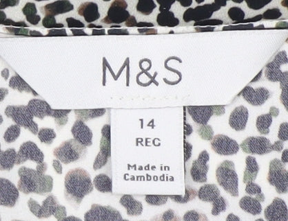 Marks & Spencer Women's Multicoloured Blouse Size 14