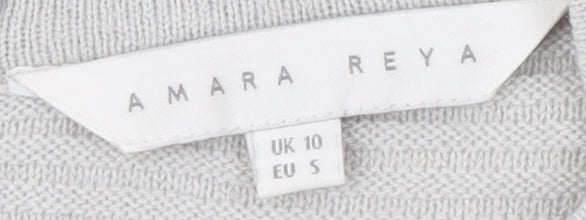 Amara Reya Women's Grey Pullover Jumper Size 10