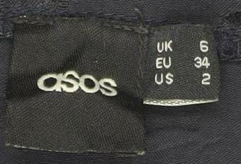 ASOS Women Navy Shift Dress Size 6