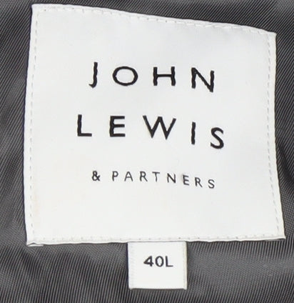 John Lewis Men's Grey Wool Blazer, 40L, Formal Jacket