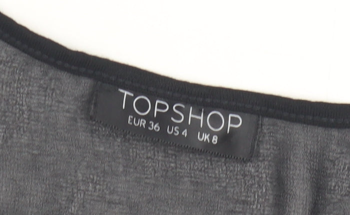 Topshop Women's Black Tank Top