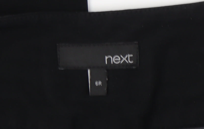 Next Women's Black Straight Trousers Size 6