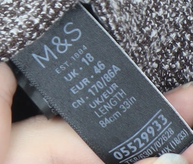 Marks & Spencer Women's Brown A-Line Long Skirt