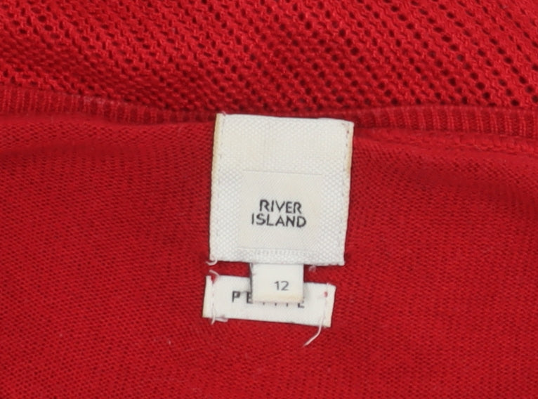 River Island Women's Red Pullover Jumper, Size 12