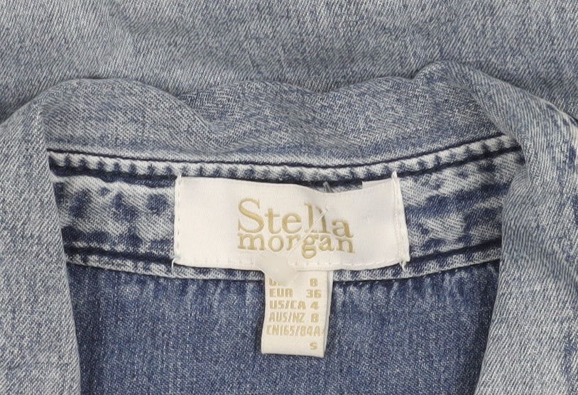 Stella Morgan Women's Blue Denim Dress Size 8