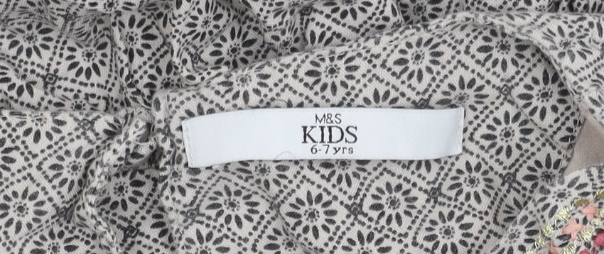 Marks & Spencer Girls Multicoloured Embroidered Dress