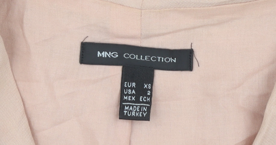 Mango Collection Women's Beige & Black Sleeveless Sheath Dress in XS